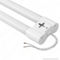 V-Tac VT-6077 Tubo LED Doppio Nano Plastic Plafoniera 18W Lampadina 60cm - SKU 6313 / 6314