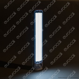 Velamp Lampada LED 24W Portatile con Luce di Emergenza Anti Black Out a Batteria Ricaricabile - mod. IR163