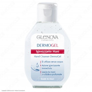 5 Flaconi da 80ml di Glenova Dermogel Gel Igienizzante Mani Alcolico