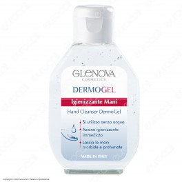 5 Flaconi da 80ml di Glenova Dermogel Gel Igienizzante Mani Alcolico