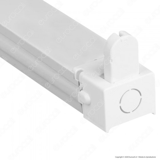 V-Tac VT-16010 Plafoniera Singola per Tubi LED T8 da 60cm - SKU 6052 V-Tac VT-16010 Plafoniera Singola per Tubi LED T8 da 60cm - SKU 6052