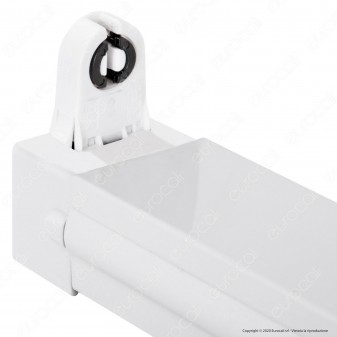 V-Tac VT-16010 Plafoniera Singola per Tubi LED T8 da 60cm - SKU 6052