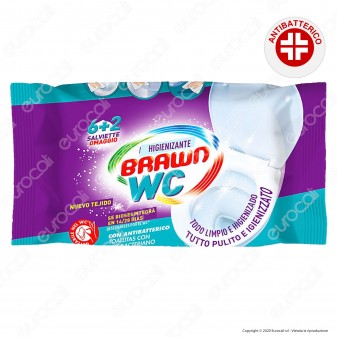 Salviette Brawn SOS WC Igienizzanti con Antibatterico e