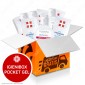 IgieniBox Pocket Gel 5 Flaconi da 80ml Gel Alcolico Igienizzante Mani + 50 Bustine Gel Monouso con Antibatterico