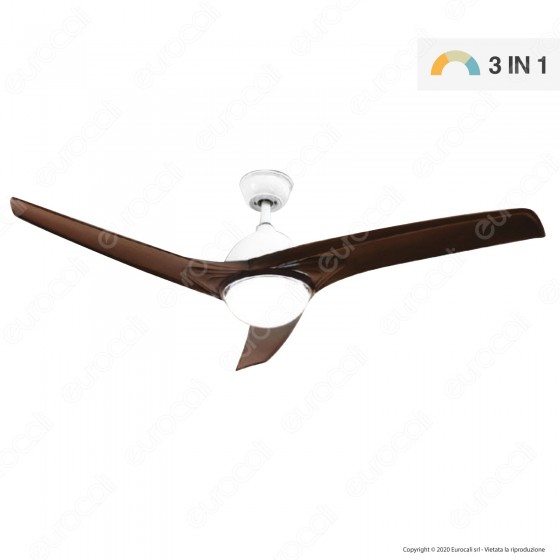 V-Tac VT-6055-3 Ventilatore da Soffitto 35W con Lampada LED 15W 3in1 V-Tac VT-6055-3 Ventilatore da Soffitto 35W con Lampada LED 15W 3in1