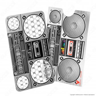 Grinder Card Formato Tessera Tritatabacco in Metallo - Boom Box