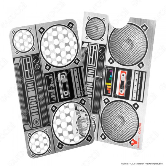 Grinder Card Formato Tessera Tritatabacco in Metallo - Boom Box Grinder Card Formato Tessera Tritatabacco in Metallo - Boom Box
