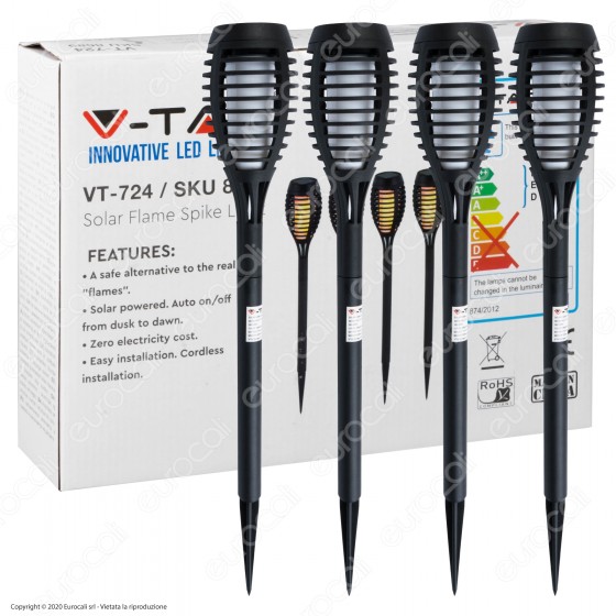 V-Tac VT-724 Super Saver Pack Confezione 4 Lampade LED 1W da Giardino V-Tac VT-724 Super Saver Pack Confezione 4 Lampade LED 1W da Giardino