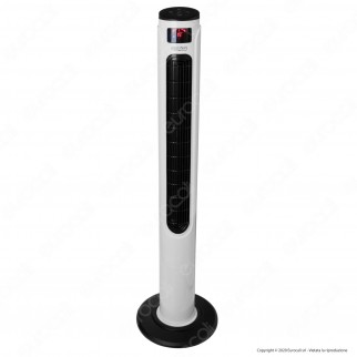 V-Tac Smart VT-5566 Smart Tower Fan Ventilatore Wi-Fi con Display