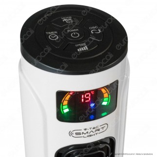 V-Tac Smart VT-5566 Smart Tower Fan Ventilatore Wi-Fi con Display