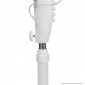 V-Tac VT-4016-3 Ventilatore a Piantana 40W 3 Pale in Plastica Colore Bianco Altezza 1200mm - SKU 7922