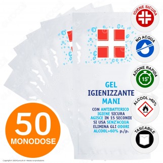 Gel Igienizzante Mani Antibatterico con Alcool Efficace Contro Germi