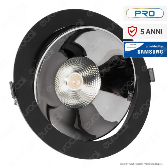 V-Tac PRO VT-2-33 Faretto LED COB 30W da Incasso Rotondo Nero Chip V-Tac PRO VT-2-33 Faretto LED COB 30W da Incasso Rotondo Nero Chip