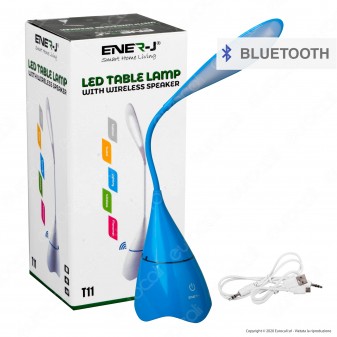 Ener-J Lampada Smart da Tavolo LED 6W con Speaker Bluetooth e
