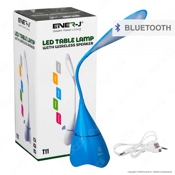 Ener-J Lampada Smart da Tavolo LED 6W con Speaker Bluetooth e Ener-J Lampada Smart da Tavolo LED 6W con Speaker Bluetooth e