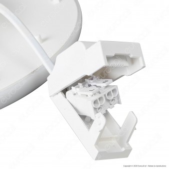 Ener-J Faretto LED 18W Smart da Incasso Rotondo Bianco Wi-Fi 3in1