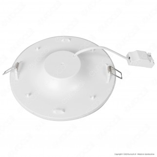 Ener-J Faretto LED 18W Smart da Incasso Rotondo Bianco Wi-Fi 3in1