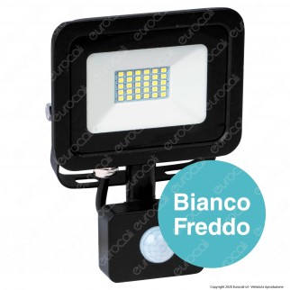 Sure Energy Faretto LED 20W IP65 Sottile Slim con Sensore di