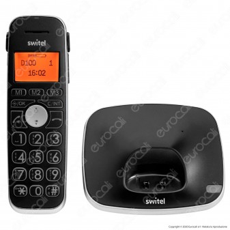 Switel D100 Vita Comfort Telefono Cordless per Portatori di