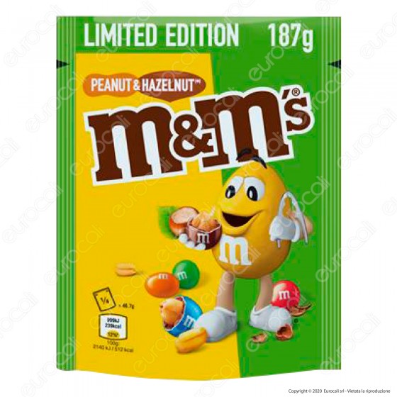 M&M's Limited Edition Peanut & Hazelnut Confetti con Arachidi e M&M's Limited Edition Peanut & Hazelnut Confetti con Arachidi e