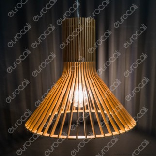 V-Tac VT-3350 Lampadario a Sospensione in Legno con Portalampada per
