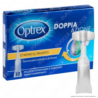 Optrex Doppia Azione Gocce Lenitive e Lubrificanti Contro il Prurito