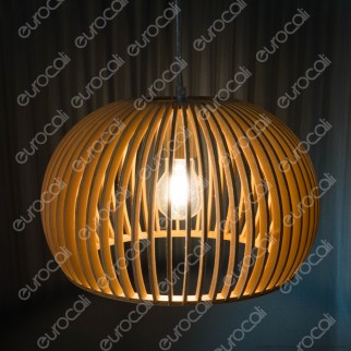 V-Tac VT-4280 Lampadario a Sospensione in Legno con Portalampada per