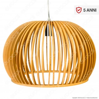 V-Tac VT-4280 Lampadario a Sospensione in Legno con Portalampada per