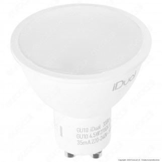 iDual Lampadina LED GU10 Faretto Multifunzione RGB+W 4,5W Spotlight