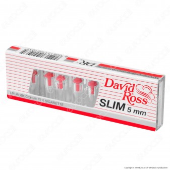 David Ross Microbocchini Slim 5mm in Plastica Riutilizzabili per