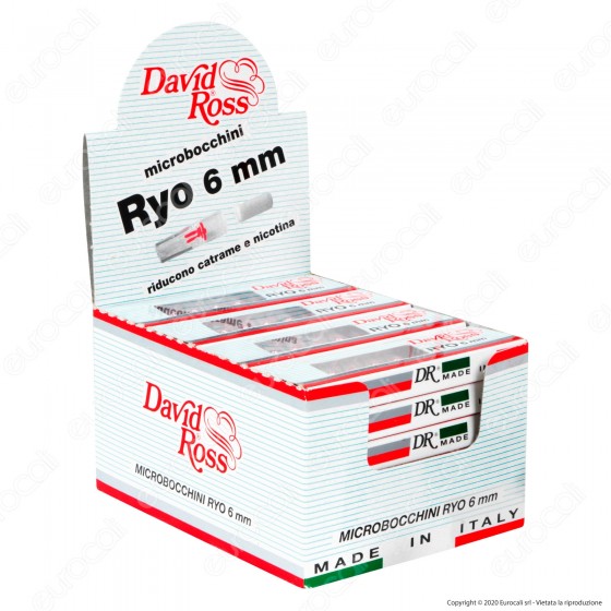 David Ross Microbocchini Ryo 6mm in plastica riutilizzabili per David Ross Microbocchini Ryo 6mm in plastica riutilizzabili per