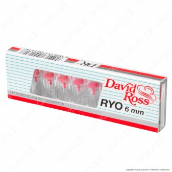 David Ross Microbocchini Slim 6mm in plastica riutilizzabili per
