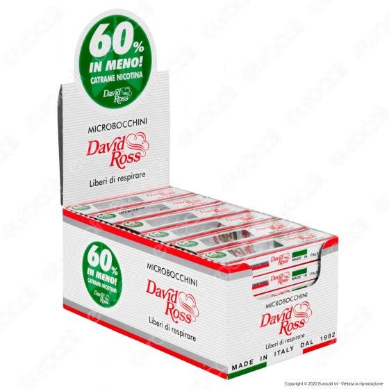 David Ross Microbocchini 8mm in plastica riutilizzabili per sigarette David Ross Microbocchini 8mm in plastica riutilizzabili per sigarette
