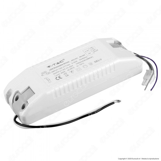V-Tac Driver Dimmerabile 0-10V per Pannelli LED 45W - SKU 6437 V-Tac Driver Dimmerabile 0-10V per Pannelli LED 45W - SKU 6437