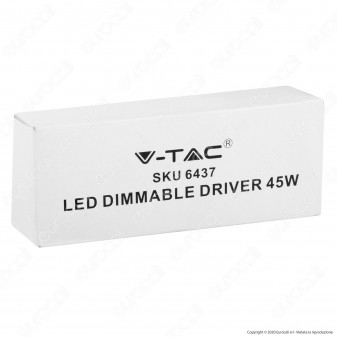 V-Tac Driver Dimmerabile 0-10V per Pannelli LED 45W - SKU 6437