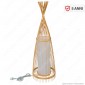 V-Tac VT-3100 Piantana in Legno Rattan Lampada da Terra con Portalampada per Lampadine E27 - SKU 40571