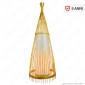 V-Tac VT-4150 Piantana in Legno Rattan Lampada da Terra con Portalampada per Lampadine E27 - SKU 40561