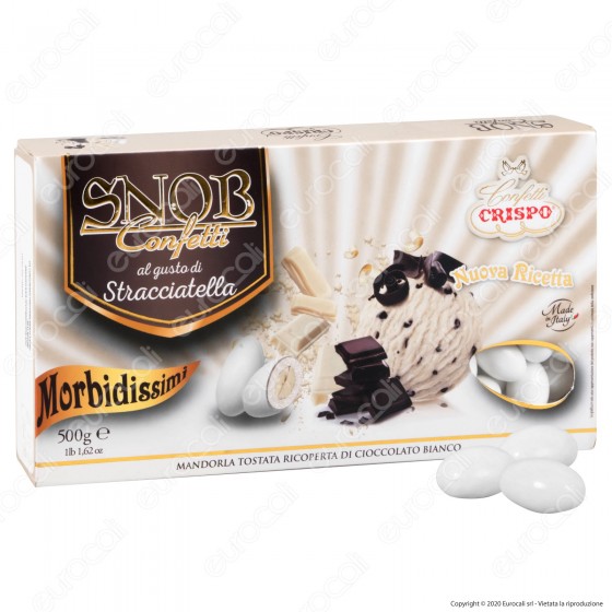 Confetti Crispo Snob con Mandorle Tostate Gusto Stracciatella - Confetti Crispo Snob con Mandorle Tostate Gusto Stracciatella -