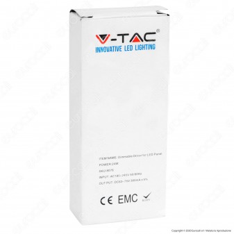 V-Tac Driver Dimmerabile per Pannelli LED 24W - SKU 8076