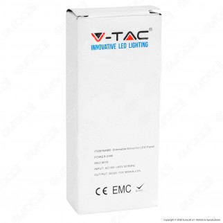 V-Tac Driver Dimmerabile per Pannelli LED 24W - SKU 8076