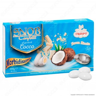 Confetti Crispo Snob con Mandorle Tostate Gusto Cocco - Confezione