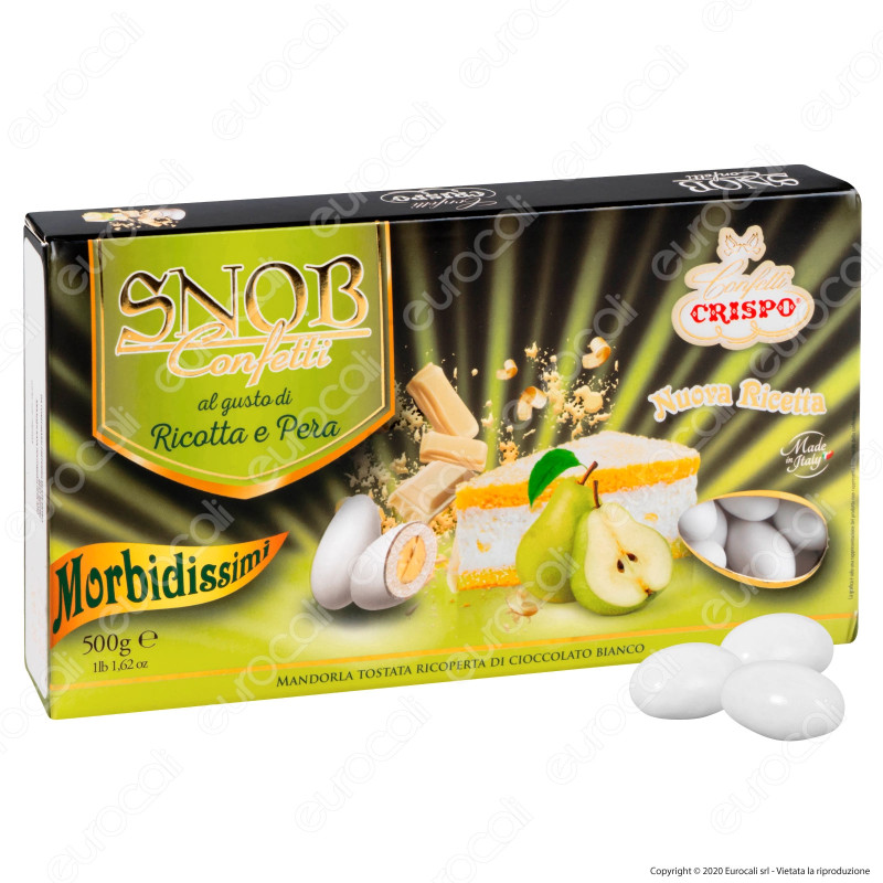 Confetti Crispo Snob con Mandorle Tostate Gusto Ricotta e Pera -