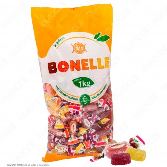 Caramelle Bonelle Le Gelées ai Gusti Frutta Senza Glutine 100% Vegane