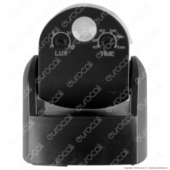 V-Tac VT-8093 Sensore di Movimento Regolabile a Infrarossi IP65 per