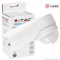 V-Tac VT-8094 Sensore Crepuscolare e di Movimento a Infrarossi IP65 per Lampadine LED Colore Bianco - SKU 6613