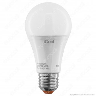 iDual Lampadina LED E27 Bulb A60 Multifunzione RGB+W 9W - mod.