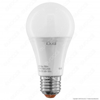 iDual Lampadina LED E27 Bulb A60 Multifunzione RGB+W 9W - mod.