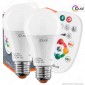 iDual Kit da 2 Lampadine LED E27 Bulb A60 Multifunzione RGB+W 9W con Telecomando - mod. JE002820200 [TERMINATO]