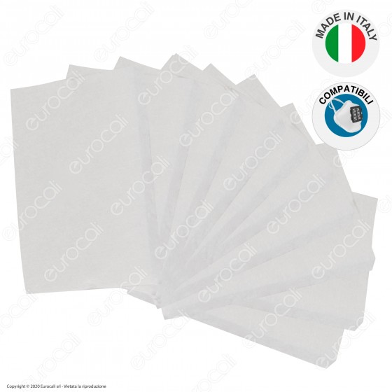 10 Filtri in TNT 3 Strati di Ricambio Compatibili con Mascherina 10 Filtri in TNT 3 Strati di Ricambio Compatibili con Mascherina