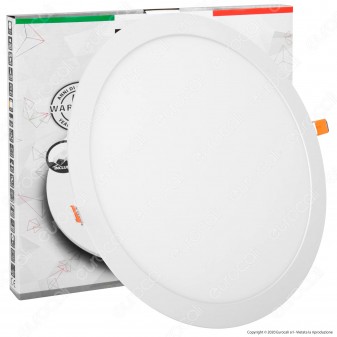 Led Factory Italia Pannello LED Rotondo 24W SMD da Incasso con Driver